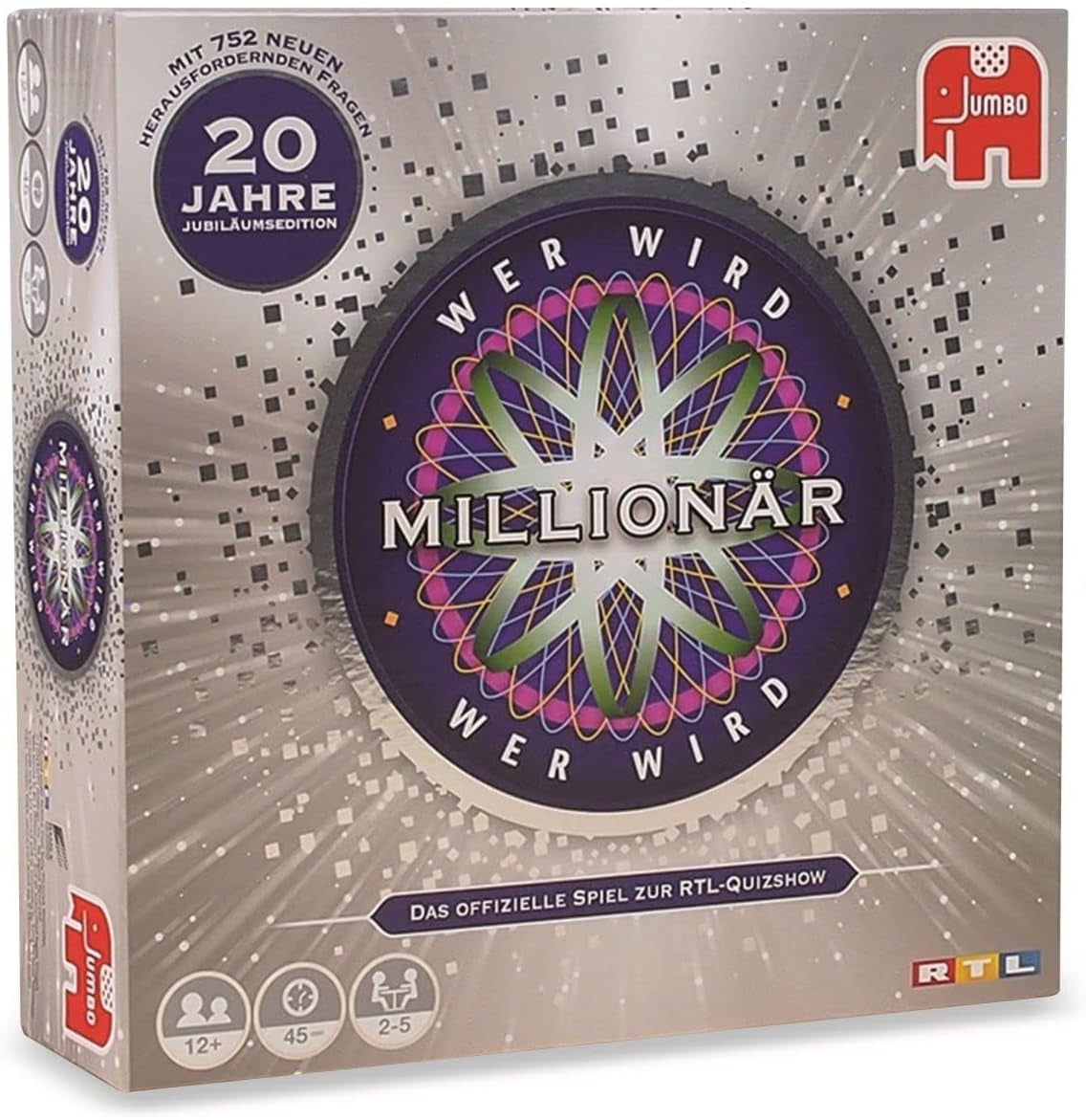 Jumbo Games 19736 Games - Qui veut gagner des millions - 20e anniversaire - Jeu de société - 12 ans et plus