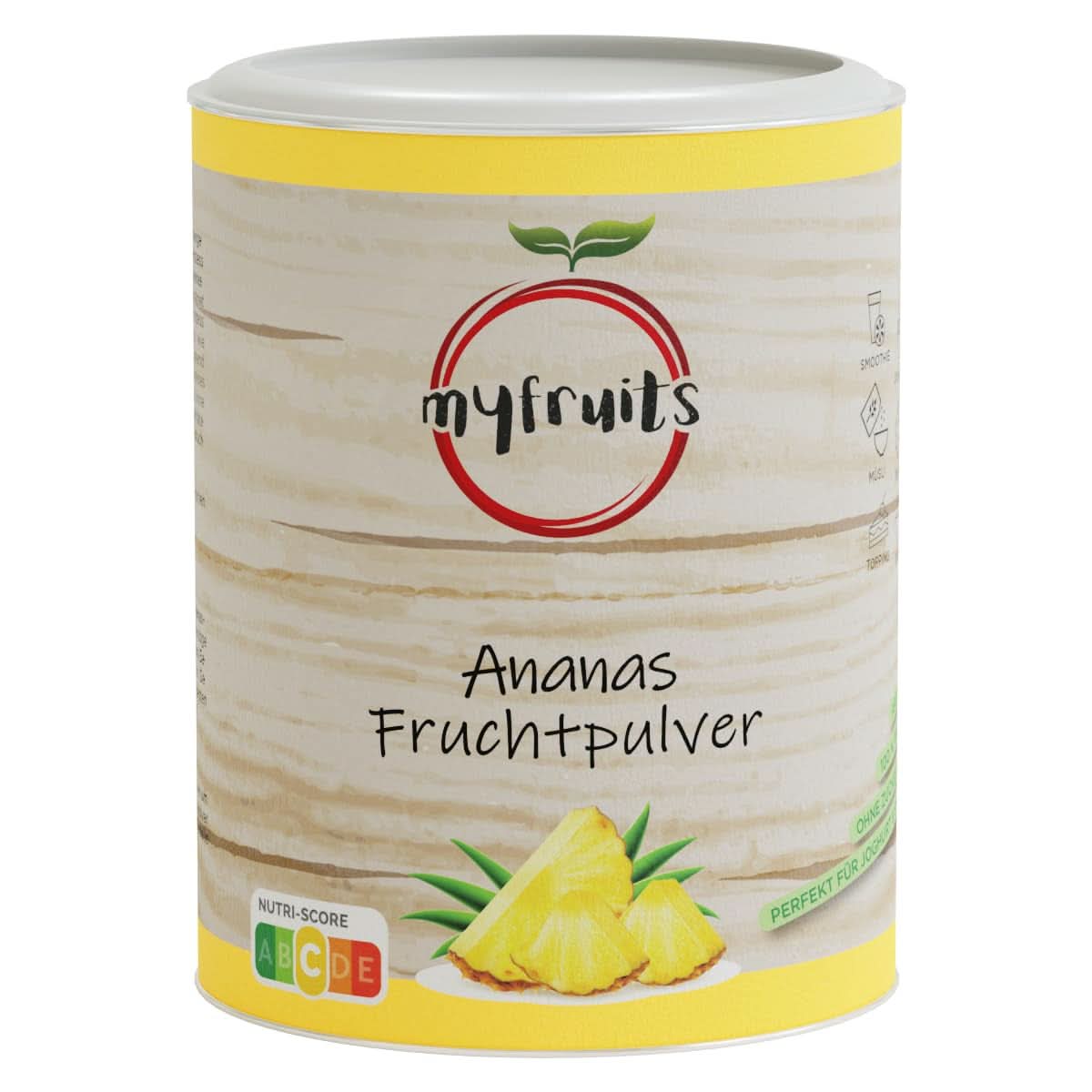 Myfruits poudre de fruit d'ananas 500 grammes Arômes Naty Shop