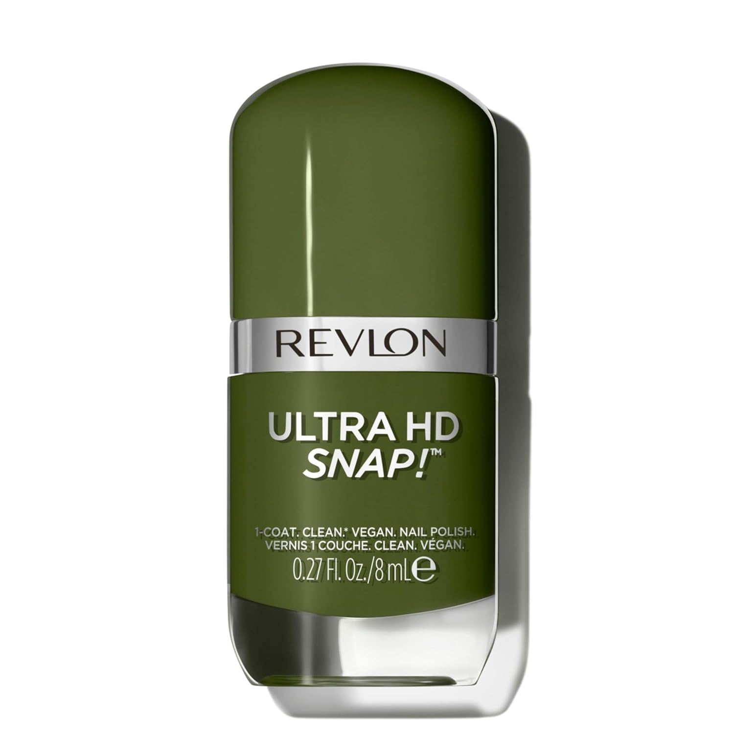 Revlon Ultra HD Snap Vernis à ongles longue durée Formule végétalienne Séchage rapide Une couche Couleur à couverture complète (8 ml) Hot Stuff (007) Unisexe