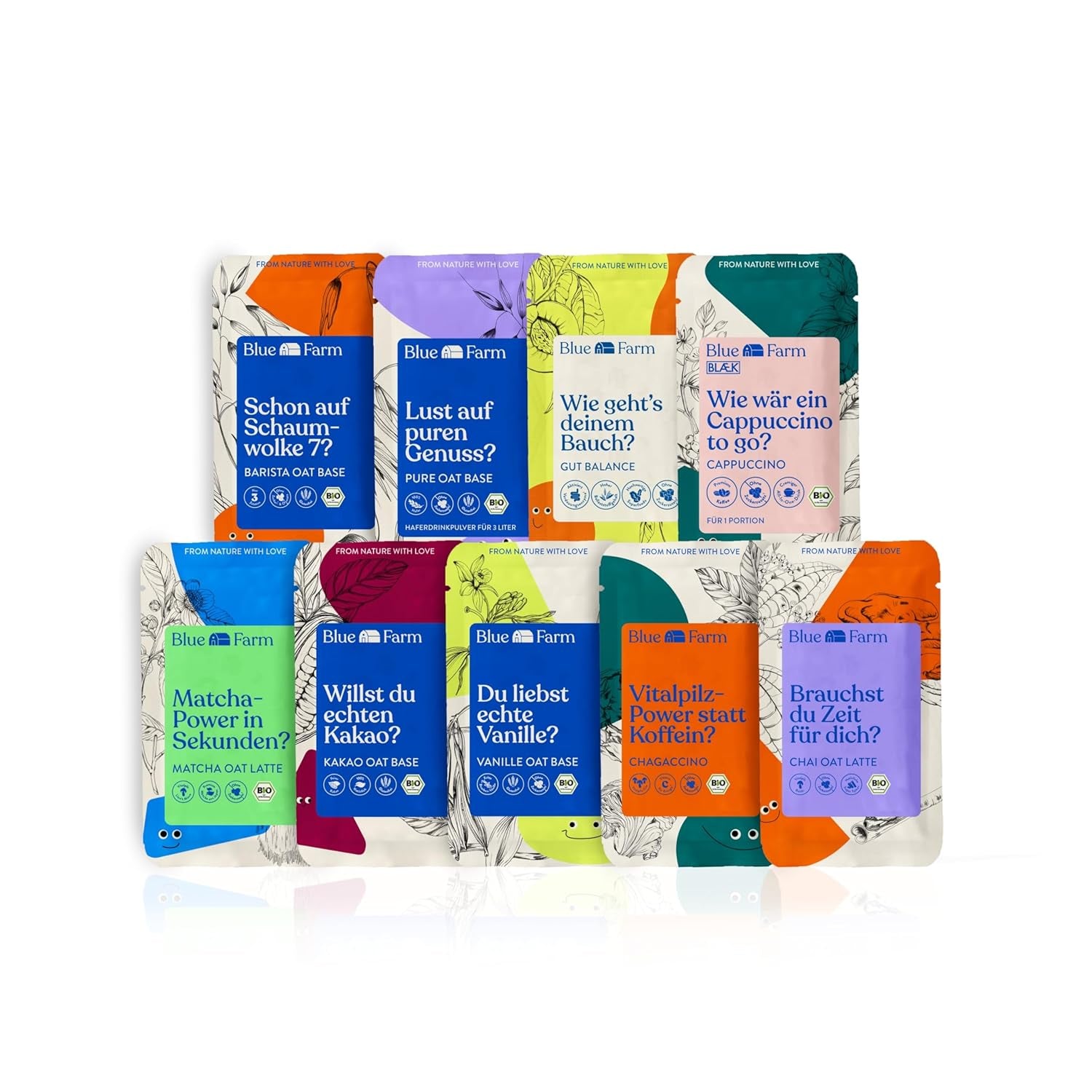 Blue Farm Pure Oat Base pour une boisson à base de sel de 8 litres – 100 % de la meilleure qualité biologique – 100 % végétalien, sans lactose et sans gluten – 90 % de contenu d'emballage