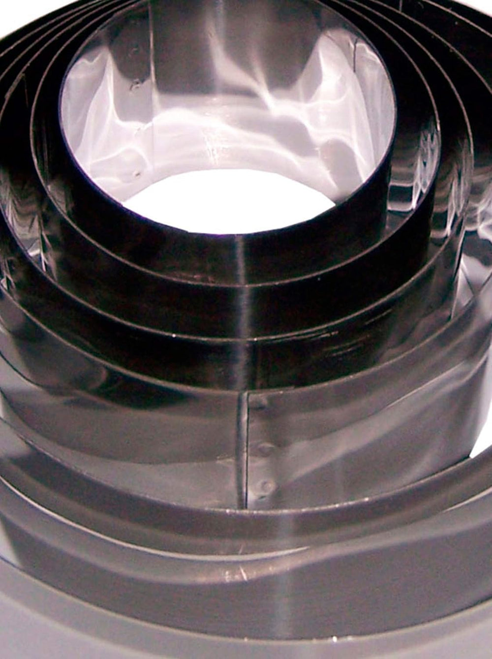 Lot de 6 cercles à dessert Fackelmann, professionnels, acier, argent