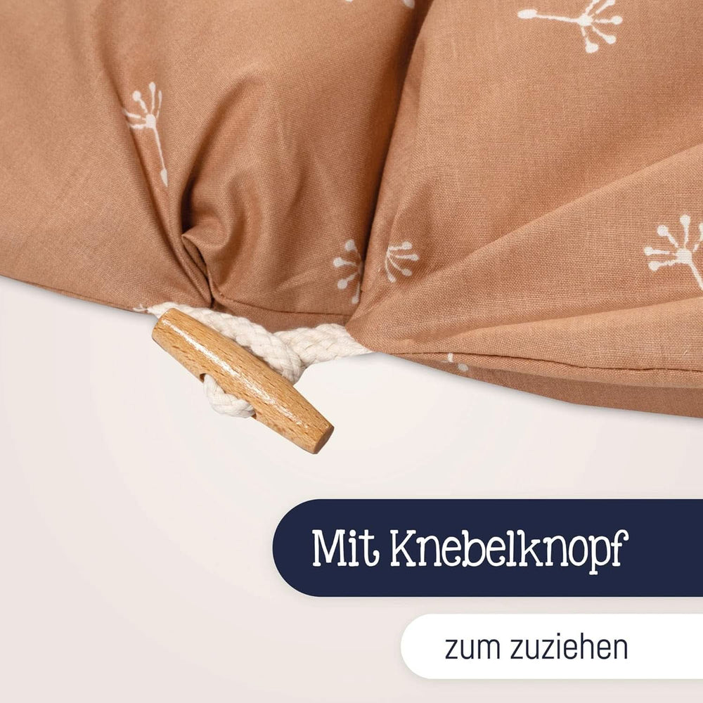 Julius Zöllner Coussin d'allaitement bio 190 cm, garnissage 42 litres de microbilles Eps, fabriqué en Allemagne Accessoires Alimentation et Allaitement Bebe Naty Shop