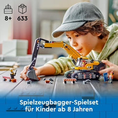 Pelle sur chenilles LEGO City, pelle jouet pour enfants à partir de 8 ans, jouet de construction avec modèle de pelle, camion à construire avec accessoires et 3 figurines 60420 Jeux de construction Besuche den LEGO-Store