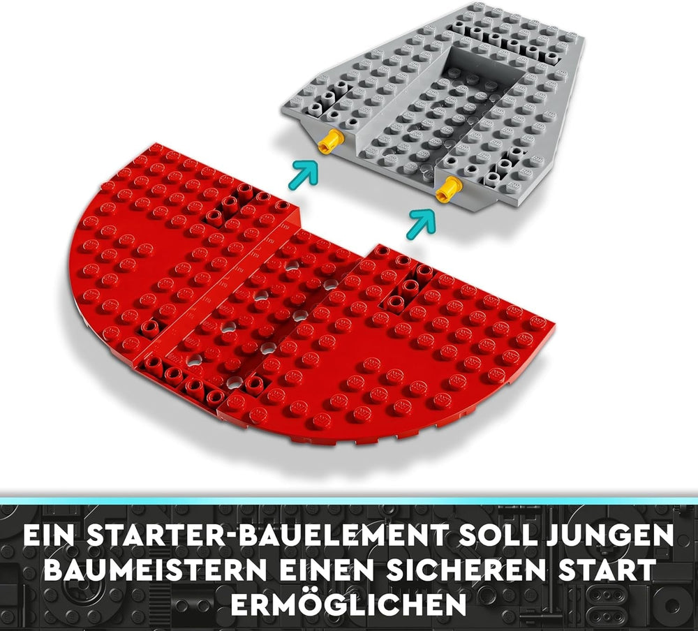 LEGO Star Wars : Les aventures du jeune Jedi Crimson Firehawk, coffret de démarrage pour enfants avec vaisseau spatial à construire, speeder bike et 3 figurines, cadeau pour garçons et filles de 4 ans 75384 Ensembles de construction Besuche den LEGO-Store