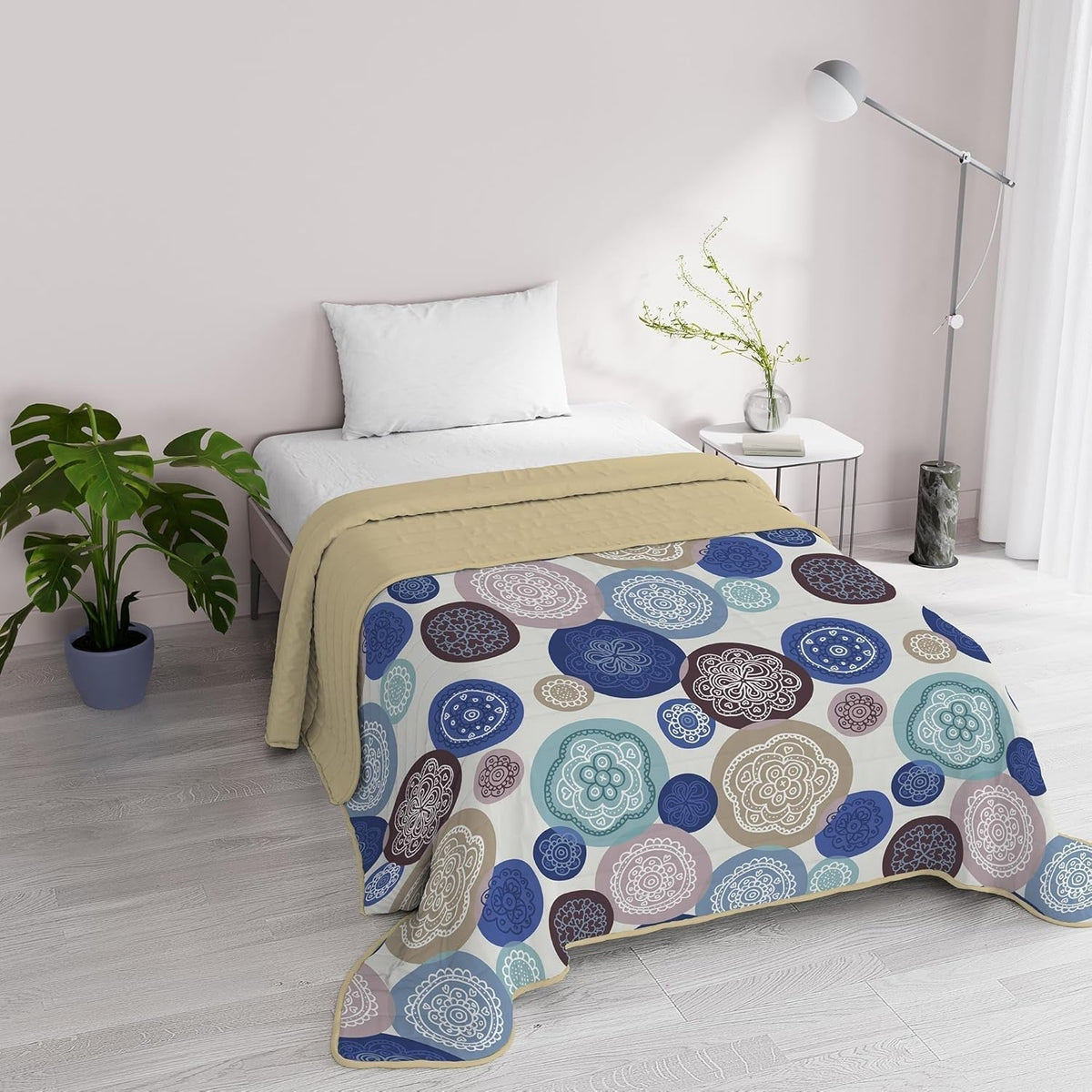 Literie italienne fantaisie microfibre été 1,5 lits Murrine couettes et couettes Naty Shop Murrine 1 Posto E Mezzo