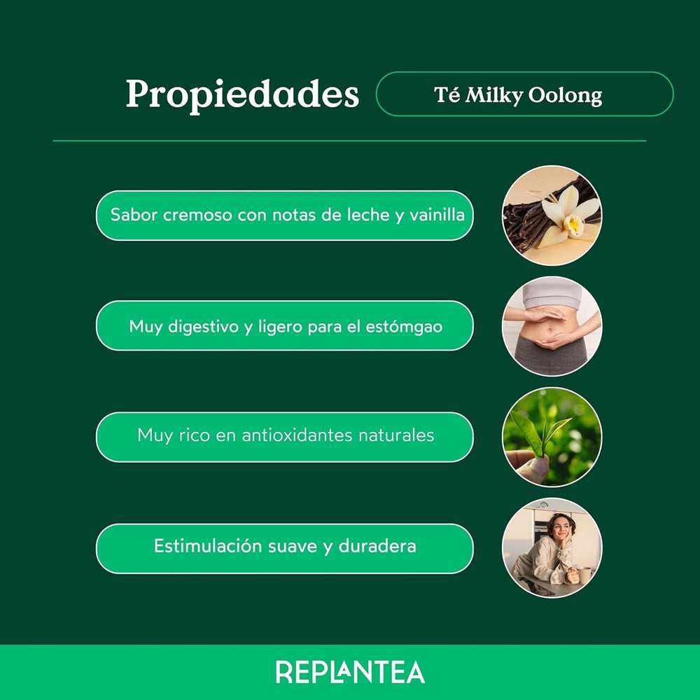 Thé Oolong au lait BIO (100 g) | Thé Oolong en vrac de qualité supérieure aux notes de lait crémeuses et sucrées | Spécialité de thé délicate | REPLANTER