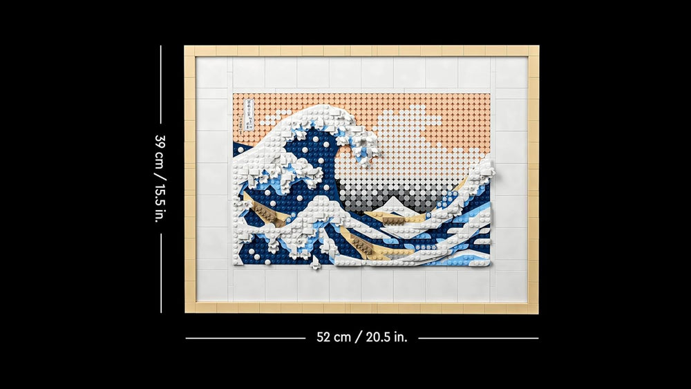 LEGO 31208 Art Hokusai – Grande salle de bain, décoration japonaise 3D, ensemble de base, décoration océan, passe-temps pour la vie, DYI, décoration de maison et de bureau