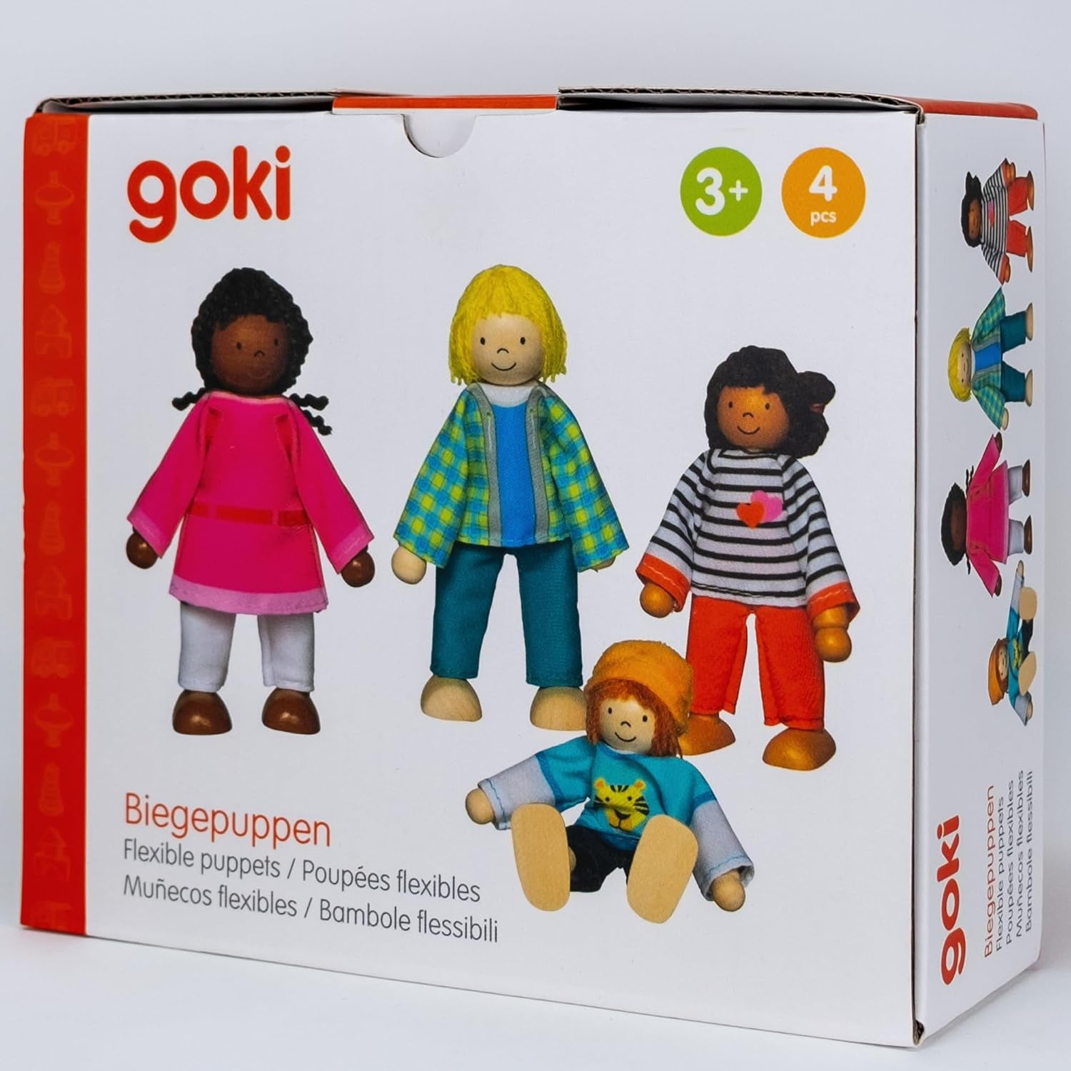 51463 - Poupées flexibles Famille interculturelle