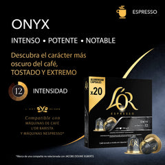 L'OR Espresso Capsules de café Onyx | Intensité 12 | 200 capsules Nespresso compatibles (R)* - Exclusivité Amazon