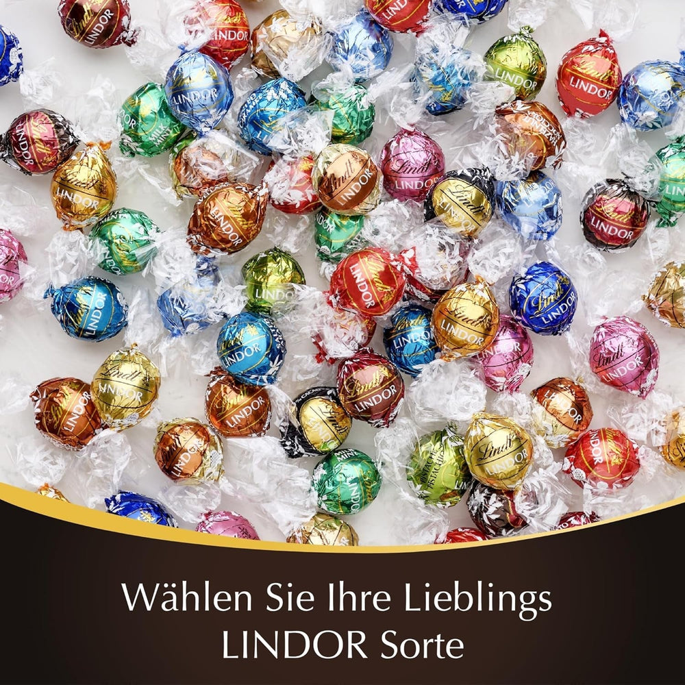Lindt Chocolate LINDOR Balls 70%, 137 grame Bomboane de Ciocolata Naty Shop