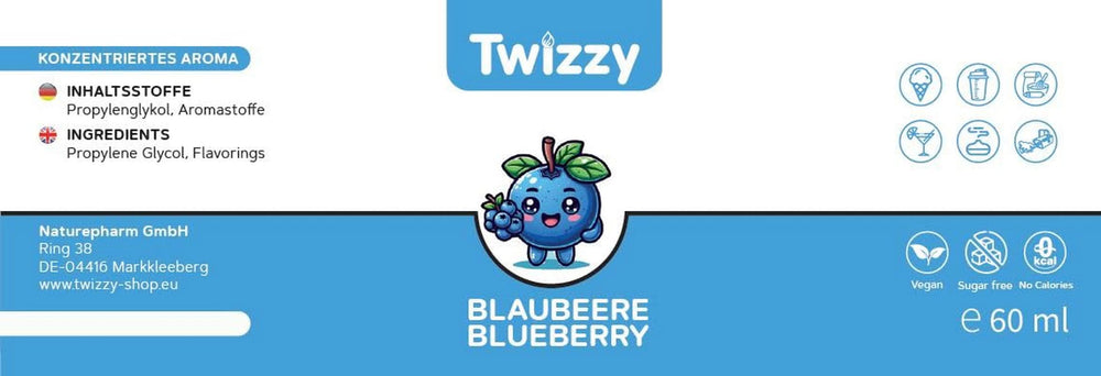 Twizzy Cranberry, Arôme Alimentaire -60 ml - Arôme intense - Idéal pour la pâtisserie Arômes Naty Shop