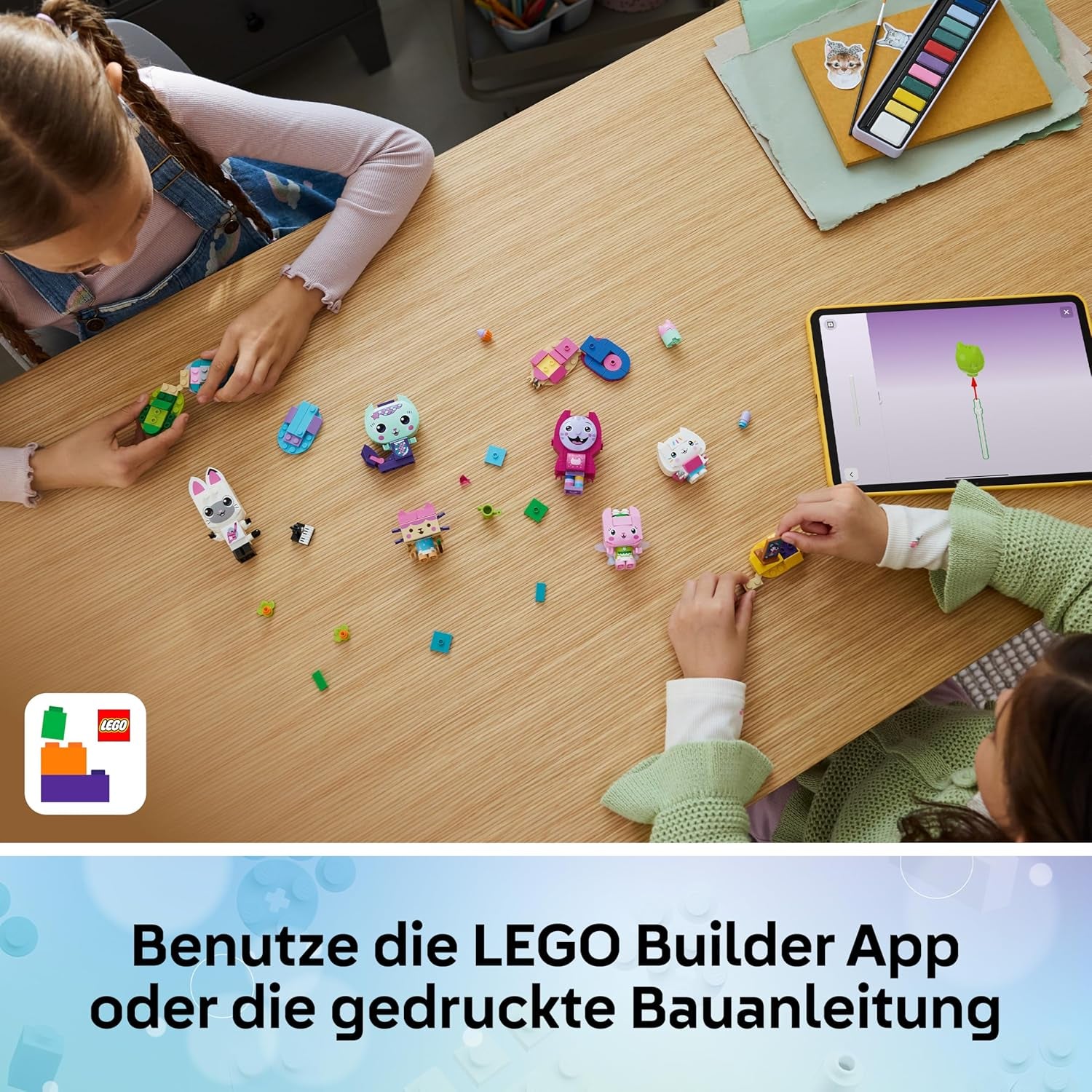 LEGO Gabbys Puppenhaus Gabbys Katzenfreunde - Spielzeug mit 6 Tierfiguren inkl. Meerkätzchen und Kitty Fairy - Présentoir - Cadeau pour les filles à partir de 6 ans - 11215