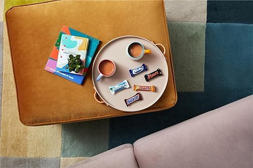 Mini paquet de chocolat mélangé en vrac, chocolat, 35 mini collations au chocolat (Mars, Snickers, Bounty, Twix, Milky Way) comme bonbons, cadeau chocolat, boîte de bonbons (710 g)