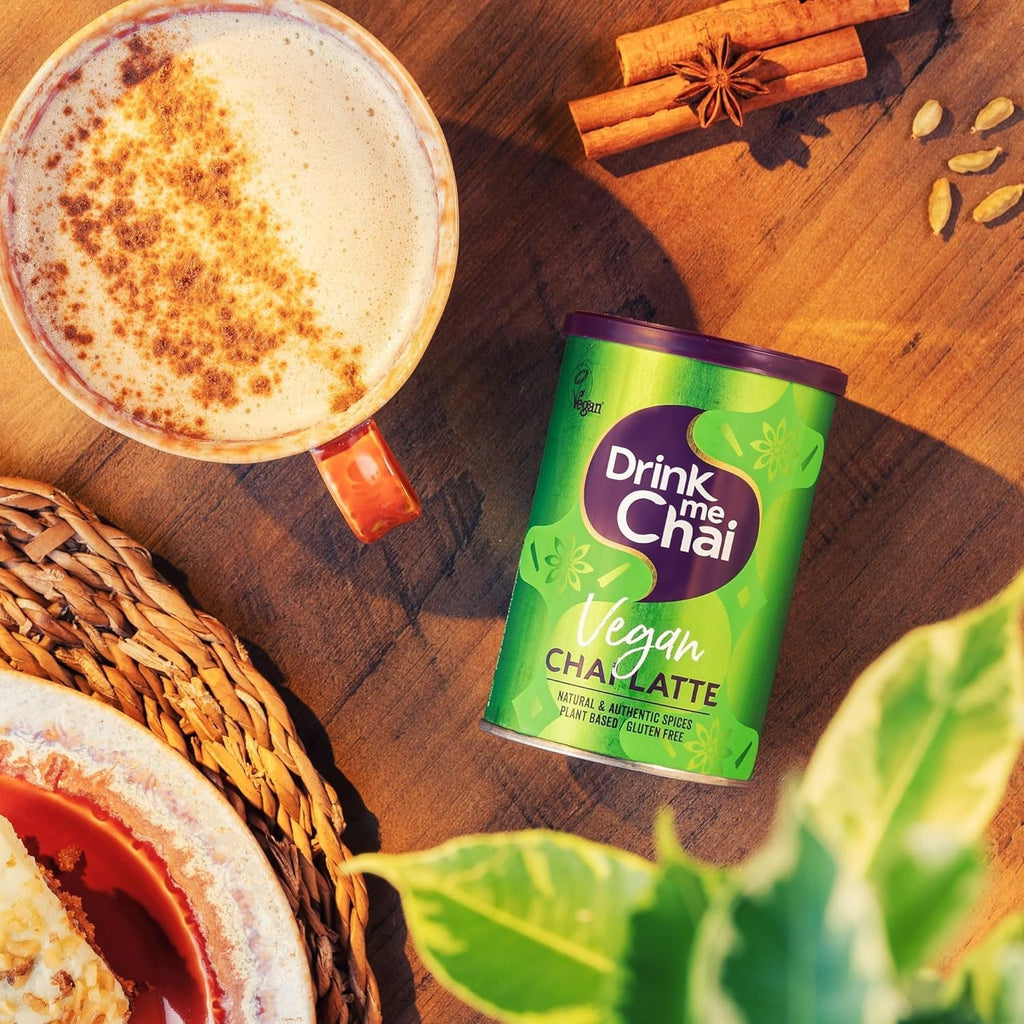 Drink Me Chai Vegan Chai Latte 250 g (pachet de 1), se adaugă doar apă, pudră vegană Chai Latte (16 porții în total)