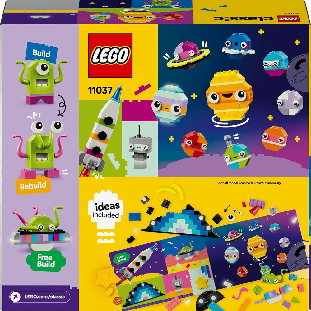 LEGO Classic Creative Space Planets Modèle de construction du système solaire pour enfants Jouet spatial avec fusée Vaisseau spatial Planètes et extraterrestres Cadeau pour enfants de 5 ans Garçons et filles 11037 Jeux de construction Beuche den LEGO-Store