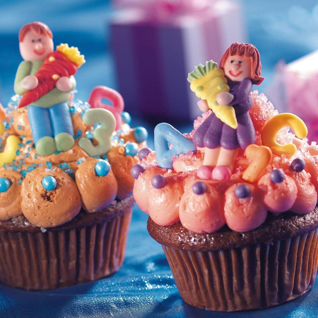 Günthart, 8 figurine de zahăr pentru începutul școlii și litere, 115 grame Sprinkles Naty Shop