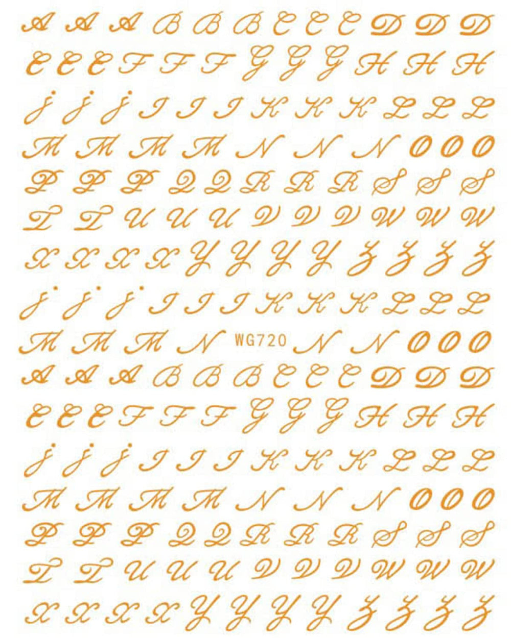 6 Blatt Nagelsticker Alte Alphabetzahlen Nagelaufkleber Selbstklebend Alte Briefe Nail Art Sticker Dekoration Nageldesign Zubehör