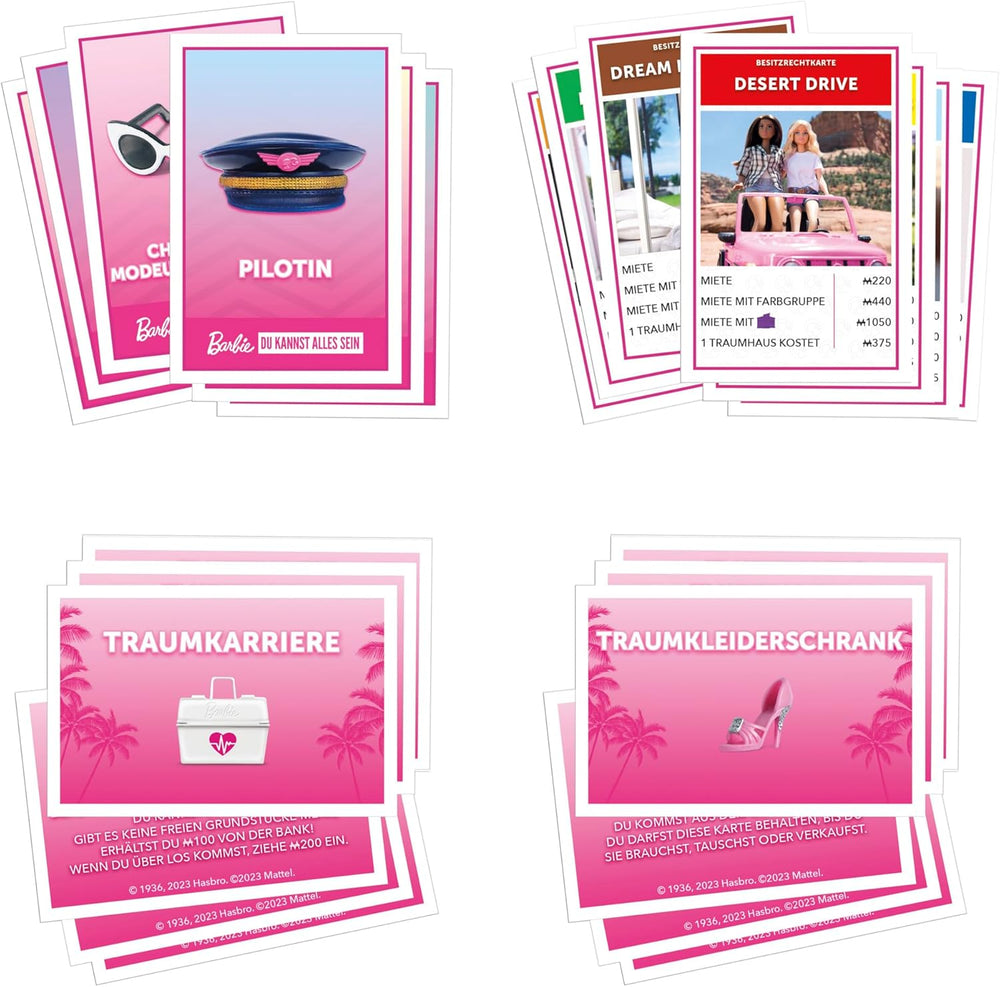 Barbie Edition, le jeu de société classique inspiré du monde onirique de Barbie et de ses aventures, est un jeu original pour les enfants et les adolescents.