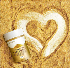 Detox Organica Poudre d'Or Comestible, 10 g E171 Colorant Alimentaire Or Sans Colorant, Poussière d'Or pour la Cuisson et la Décoration, Idéal pour les Gâteaux, Muffins, Chocolat et Boissons, Paillettes Comestibles
