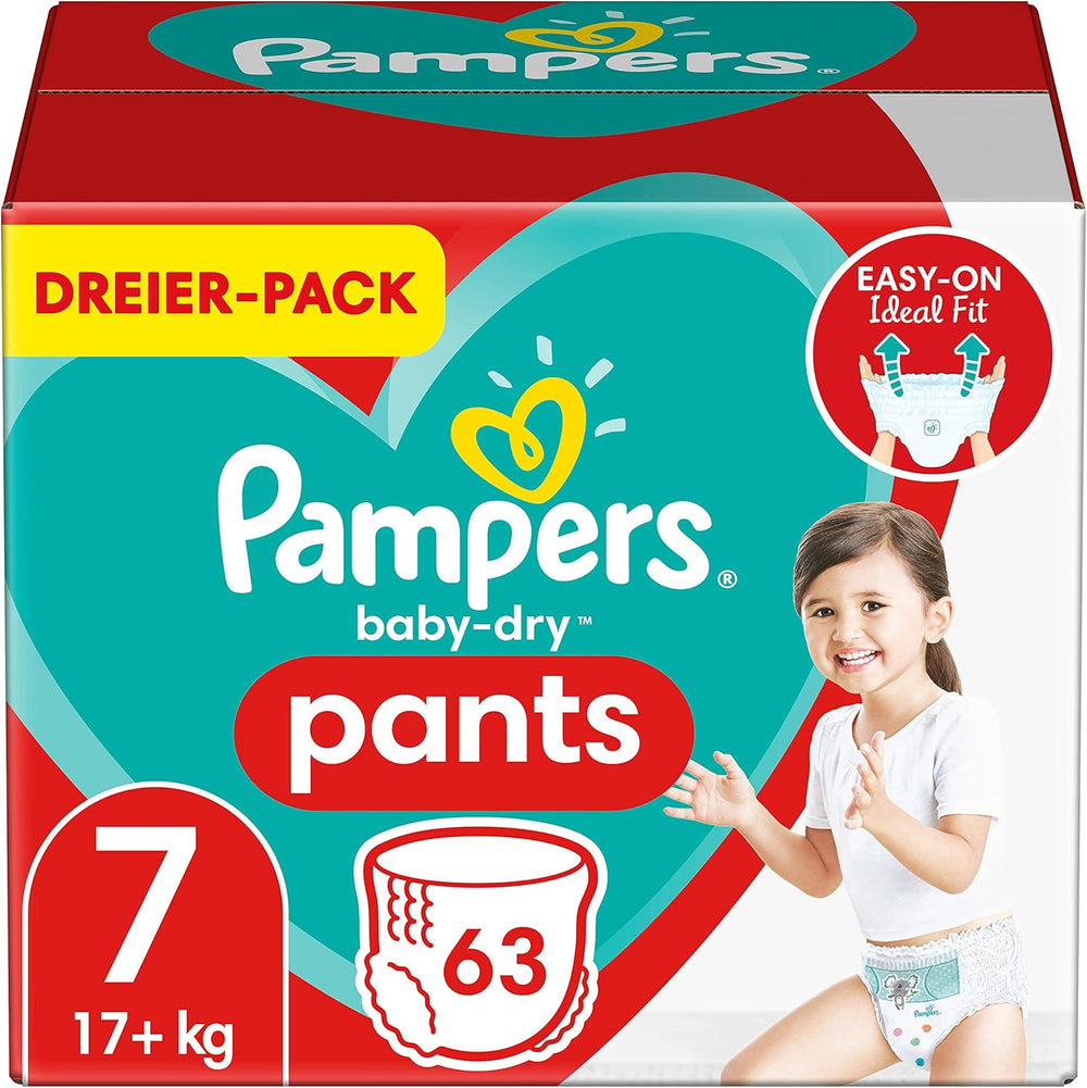 Couches Pampers Baby-Dry, taille 8, 43 couches, à partir de 19 kg, pack Jumbo+
