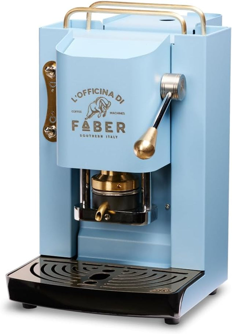 Machine à expresso Faber Pro Deluxe en laiton avec capsules en papier Ese 44 mm