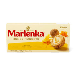 MARLENKA® Probiermix-Produkt | Wiener Honigkuchen (800 g), Kaffee-Honigkugeln (235 g) et Zitronen-Honigkugeln (235 g) et Marlenka Café Crema - Espresso Bohnen (500 g)