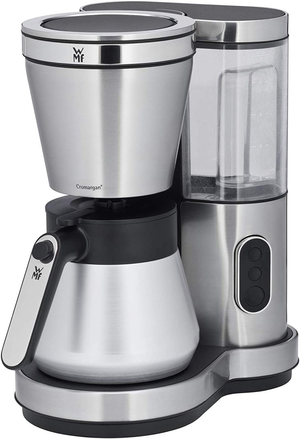 Machine à expresso WMF Bueno avec carafe en verre, café filtre, 10 tasses, bouton marche/arrêt, système anti-goutte, filtre oscillant, arrêt automatique, plaque chauffante, 1000 W