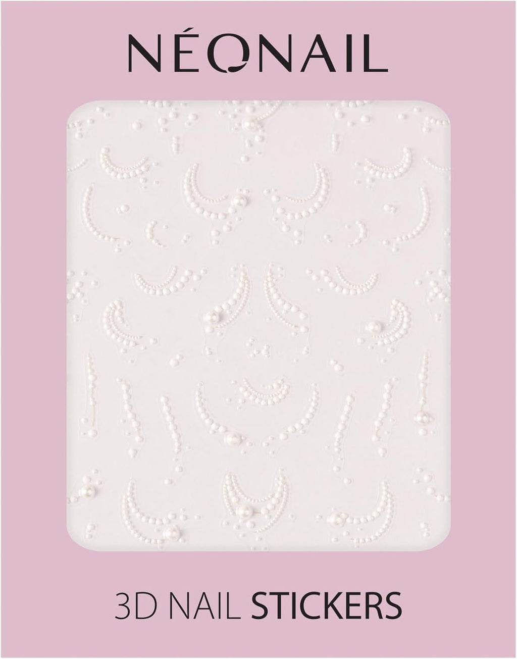 NÉONAIL Nagelstickers 3D - 61 Muster - Nail Charms - Nägel Selber Machen - Nails - Nageldesign - Accessories - Nailart - Nail Art Zubehör - Nagel Deko - Nagelschmuck - Dekoration Nageldesign - Weiß