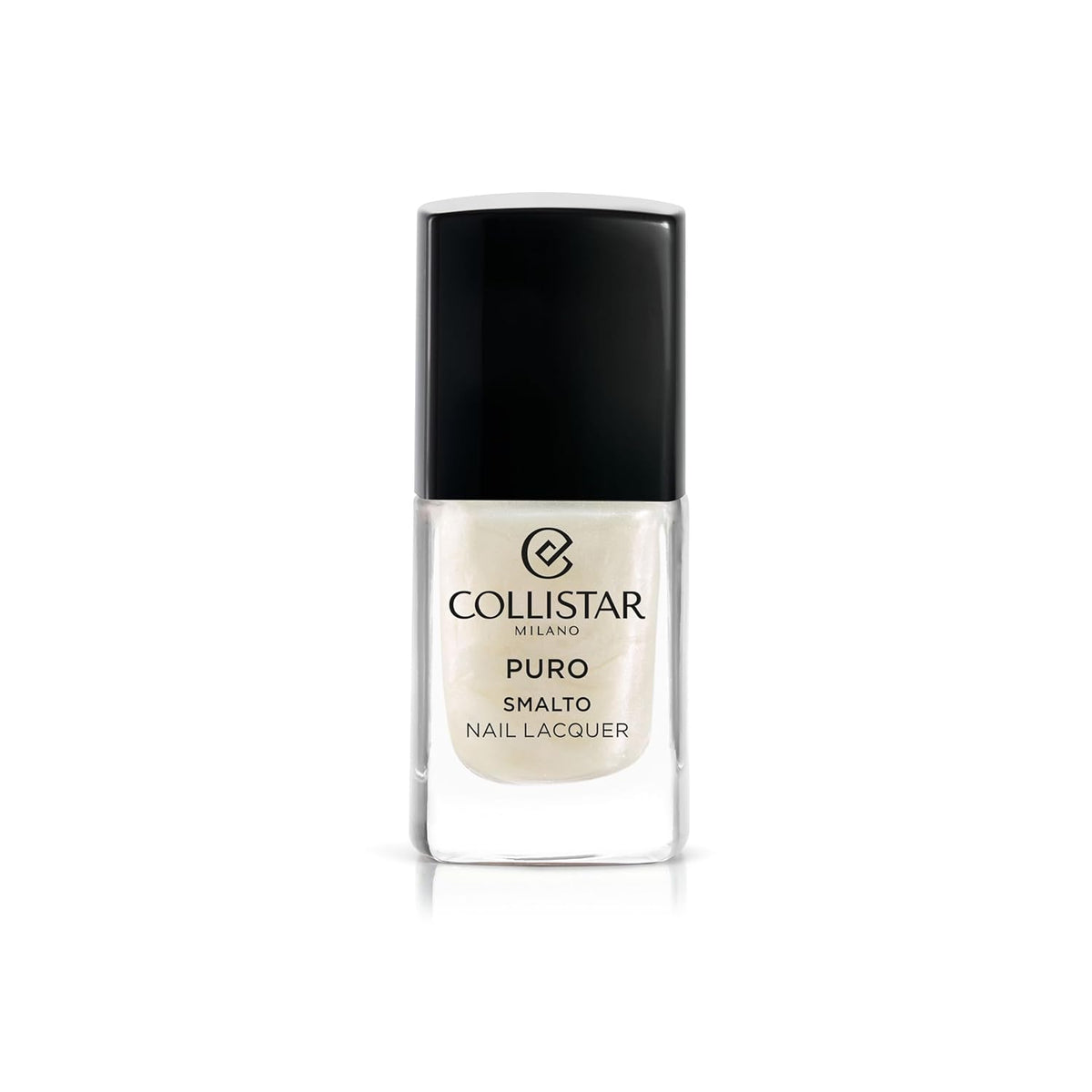 Vernis à ongles Collistar Puro, vernis à ongles longue durée au fini brillant, n° 1. 922 Porcelaine blanche, 10 ml