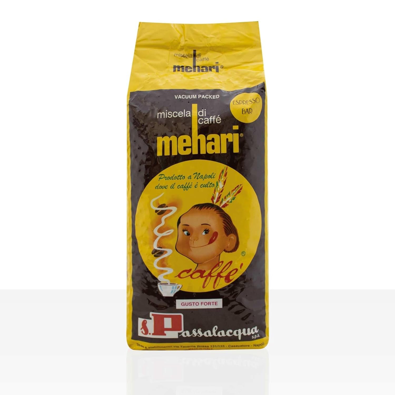 MEHARI COFFEE - BARRE EXPRESSO - 1 kg PAQUET DE CAFÉ EN GRAINS