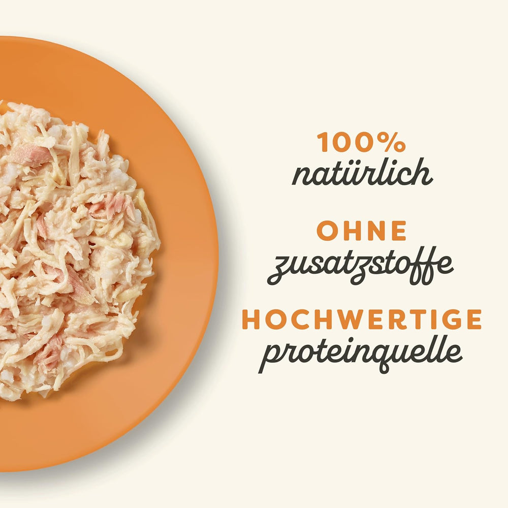 Applaws 100% Natural Nassfutter for Katzen, Hühnerbrust mit Tunfischfilet in Brühe - Packung mit 12 x 70g Beuteln