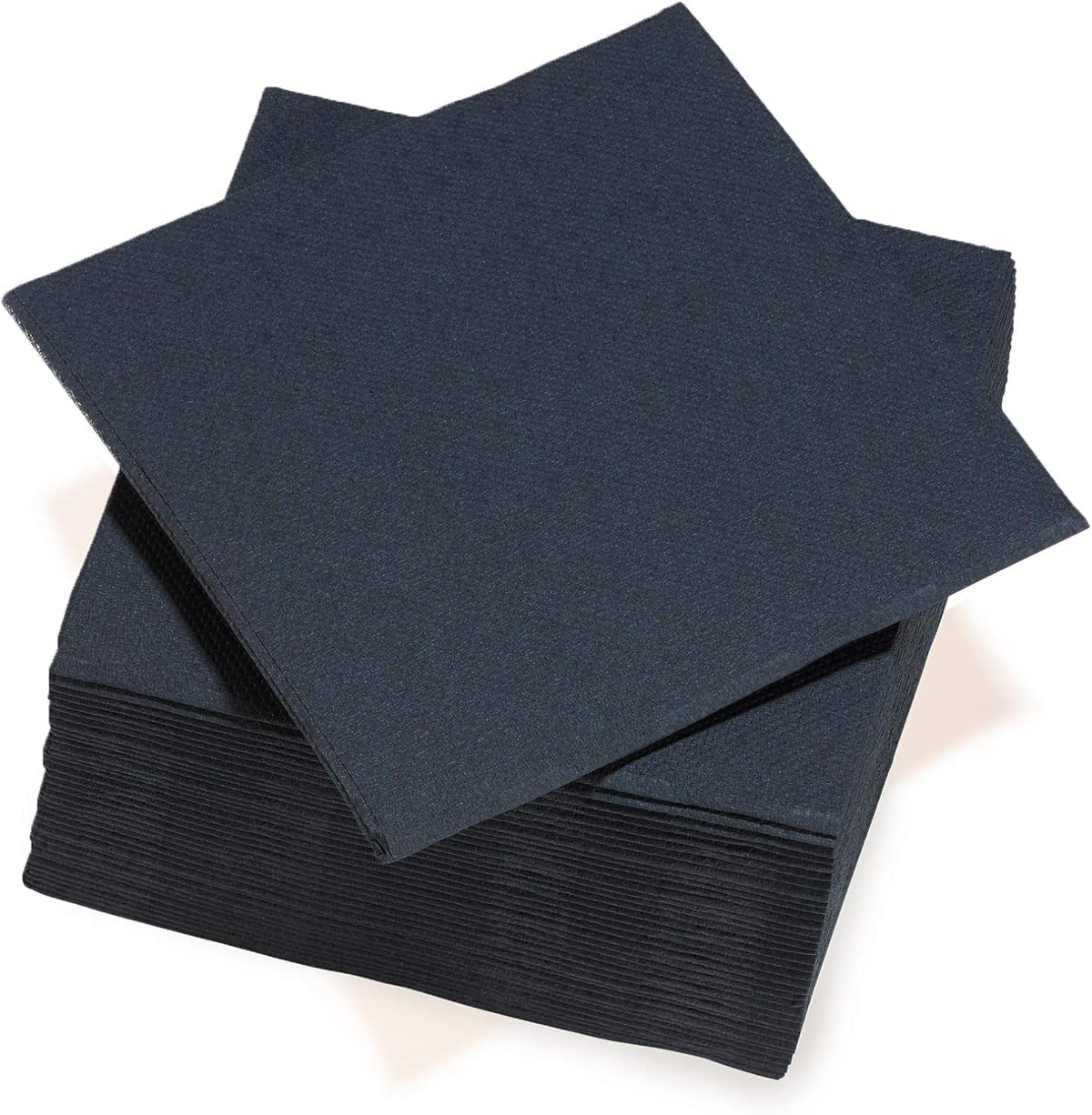 - Serviettes en papier Tex Touch - Noir - Serviettes certifiées Fsc® - Recyclables et Biodégradables - Lot de 40 grandes serviettes noires 38 X 38 Cm