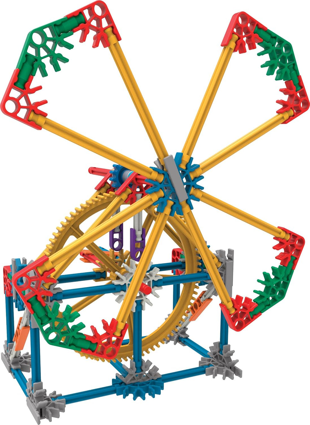 MINT-Forschung Getriebe-Baukastenset, K'NEX Bildung, Basic Fun, 79318, Lernset mit 3 funktionenden Designs, Technik für Kinder, Konstruktionsspielzeug für Young and Mädchen From 8 Jahren