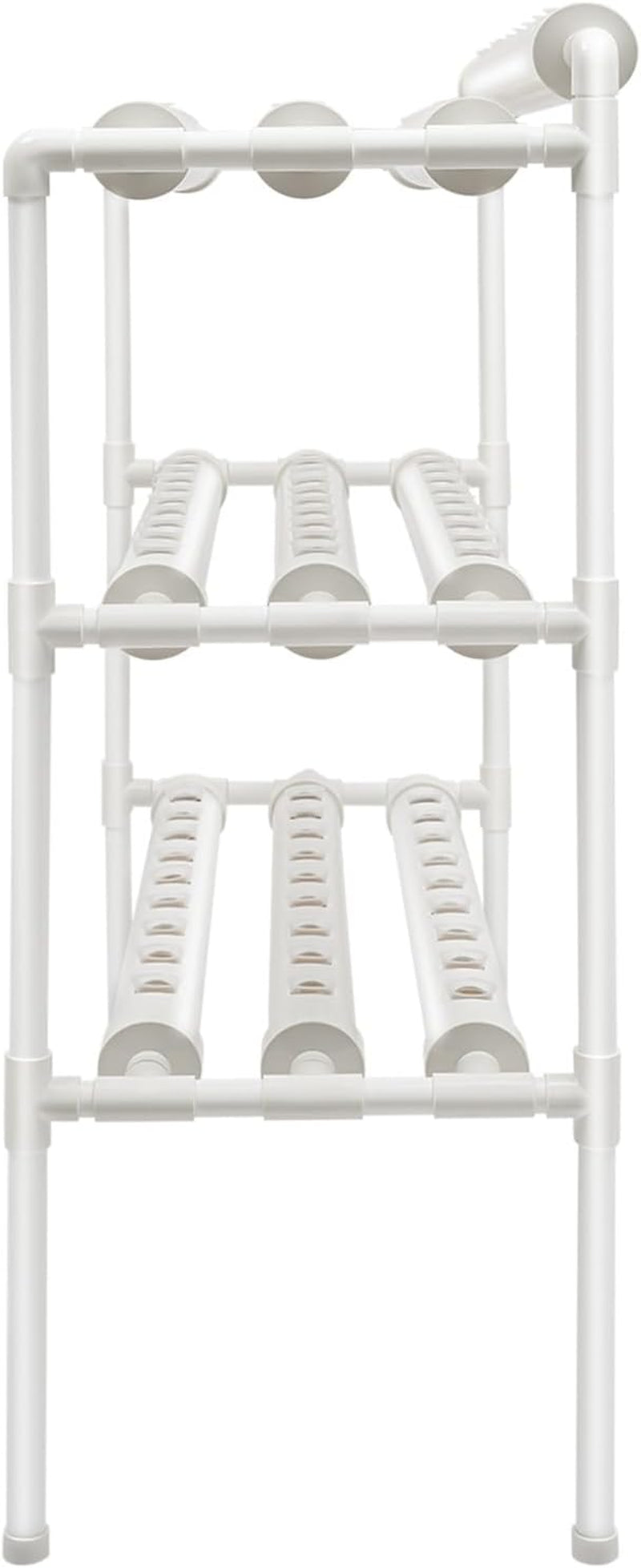 Kit de culture hydroponique à 3 couches avec 90/108 positions de plantation et pompe à eau, systèmes de culture de plantes sans sol en PVC, kits de culture hydroponique pour légumes et fruits (108 positions de plantation)