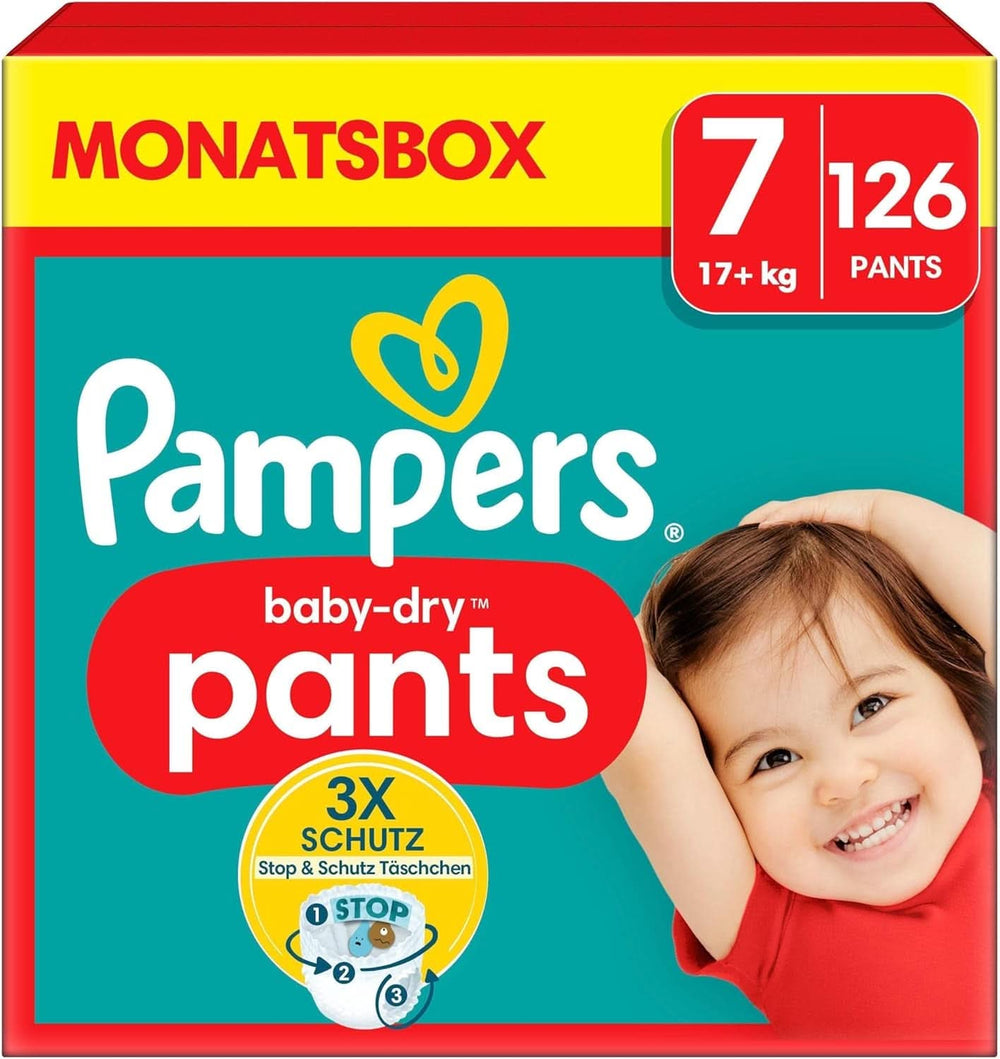 Pampers Windeln Pants Größe 5 Baby-Dry, 160 Windeln, 12Kg-17Kg, 360° Fit Hilft, Auslaufen Zu Verhindern Mother and Child Naty Shop 7 (126 pcs) Nouveau