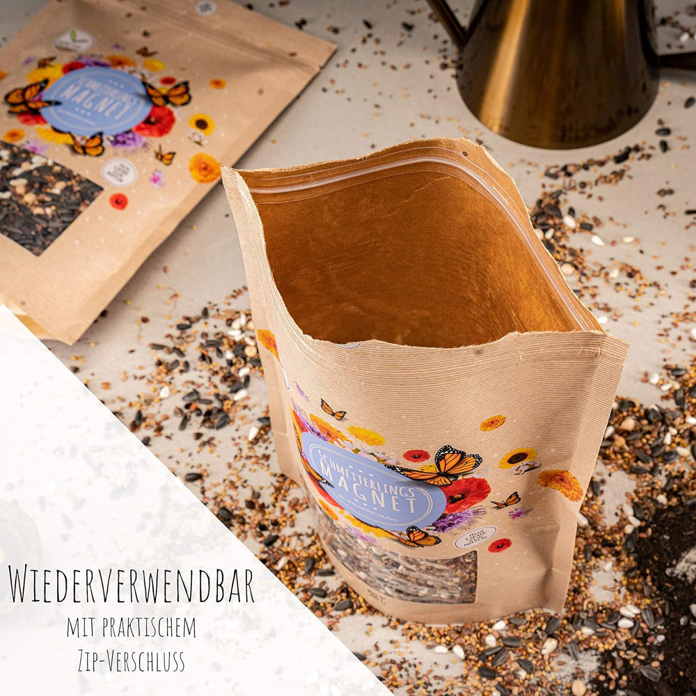 100 g de graines de papillon pour une prairie fleurie colorée – Mélange de graines de fleurs sauvages colorées et riches en nectar pour papillons