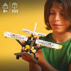 Jouet de construction d'avion à hélice LEGO Technic pour enfants, cadeau pour garçons et filles de 8 ans, moteur à piston 4 cylindres, modèle d'avion à hélice rotative 42198 Ensembles de construction Besuche den LEGO-Store
