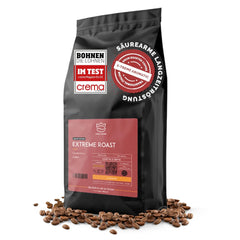 KING'S COFFEE - EXTREME ROAST - Espresso Intenso en grains - très faible acidité - torréfaction en petits lots d'Italie - grains de café pour machines entièrement automatiques et machines à porte-filtre - 1 kg