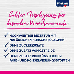Vitakraft Poésie Délice, Country Selection, Nassfutter Katze, Katzennassfutter Gelee, au poulet, au bœuf (1 paquet de 6x 85g)