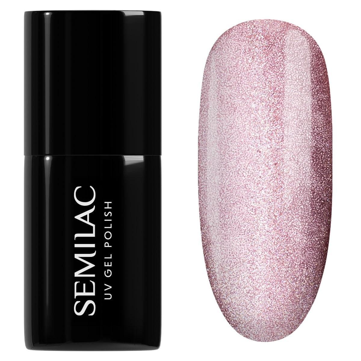 Semilac Vernis à Ongles UV 664 Lilas Brillant 7 ml - Effet Oeil de Chat, Reflets Uniques avec Outil Magnétique - Collection Gloss Gala