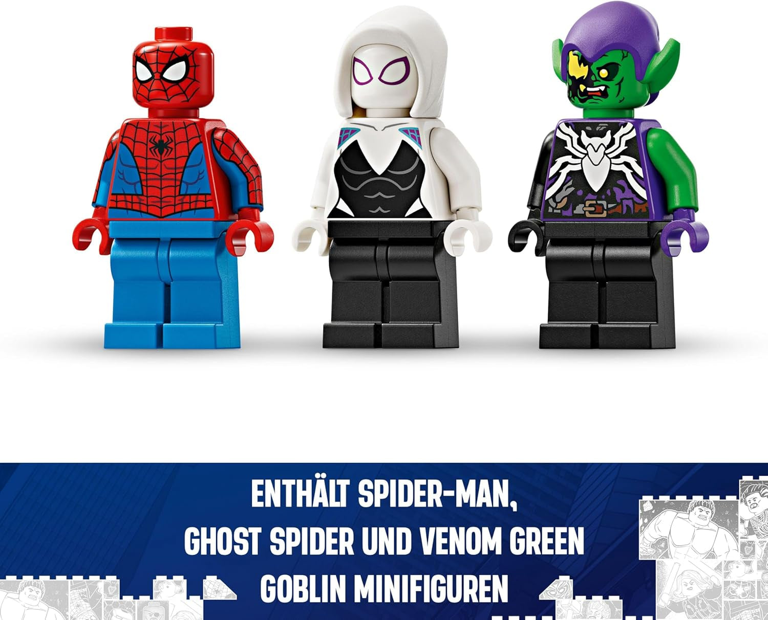 LEGO Marvel Spider-Man Race Car & Venom Green Goblin, jouet de jeu de rôle Spidey avec figurines de super-héros et voiture à construire, cadeau pour enfants, garçons et filles de 7 ans 76279 Ensembles de construction Beuche den LEGO-Store