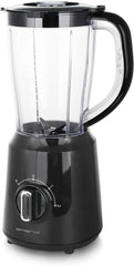 Emerio Standmixer BPA Free Crush Ice Function 1.5L Behälter 2 Geschwindigkeiten + Pulse Funktion Messereinheit Aus Edelstahl Sicherheitsschalter Geschirrspülgeeignet 500 Watt BL-12816.8 Schwarz Bucatarie Naty Shop
