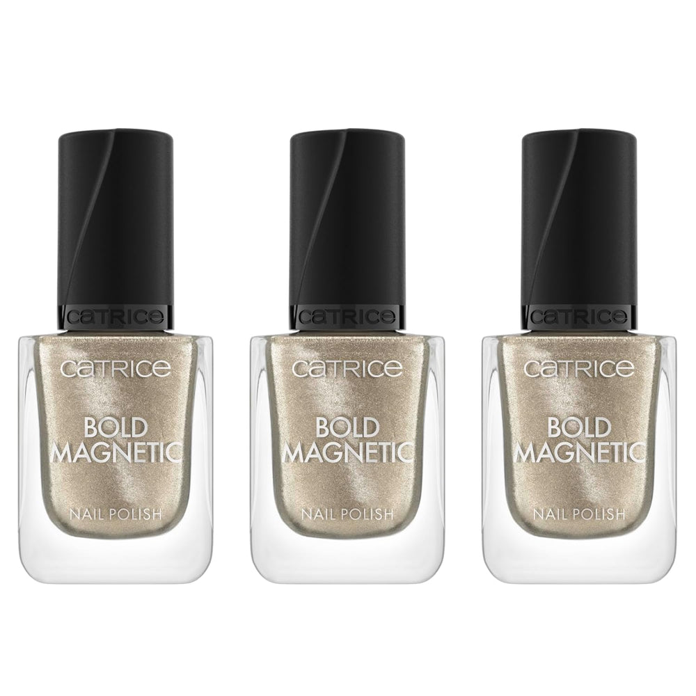 Vernis à ongles magnétique Catrice Bold, non. 030, Or, Métallisé, Végétalien, Sans microplastique, Sans parfum, Sans parabène, 1 paquet (10,5 ml)
