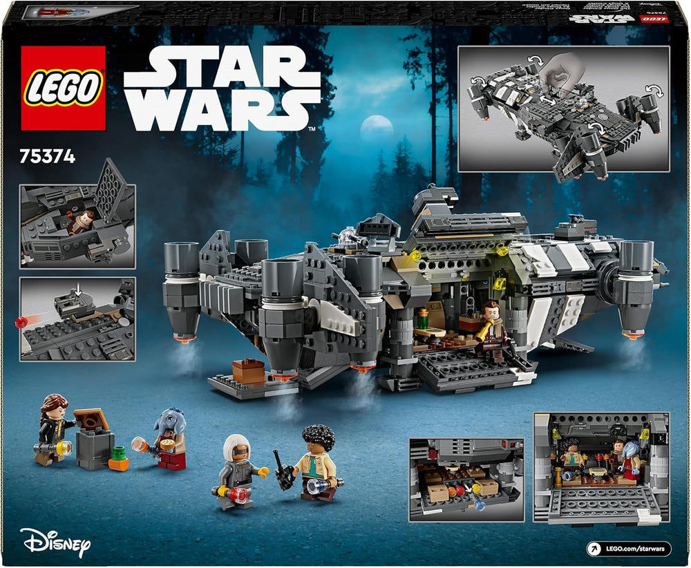 LEGO Star Wars : Skeleton Crew Onyx Cinder, vaisseau spatial à construire et à collectionner pour garçons et filles avec 5 personnages, idée cadeau pour les fans à partir de 10 ans 75374 Jeux de construction Besuche den LEGO-Store