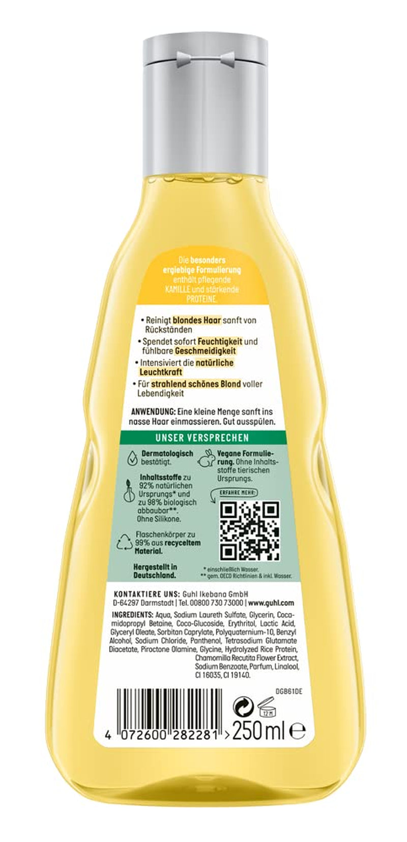 Guhl Blond Fascination Shampooing, Type de cheveux : Blonds, décolorés Guhl Douche et Bain