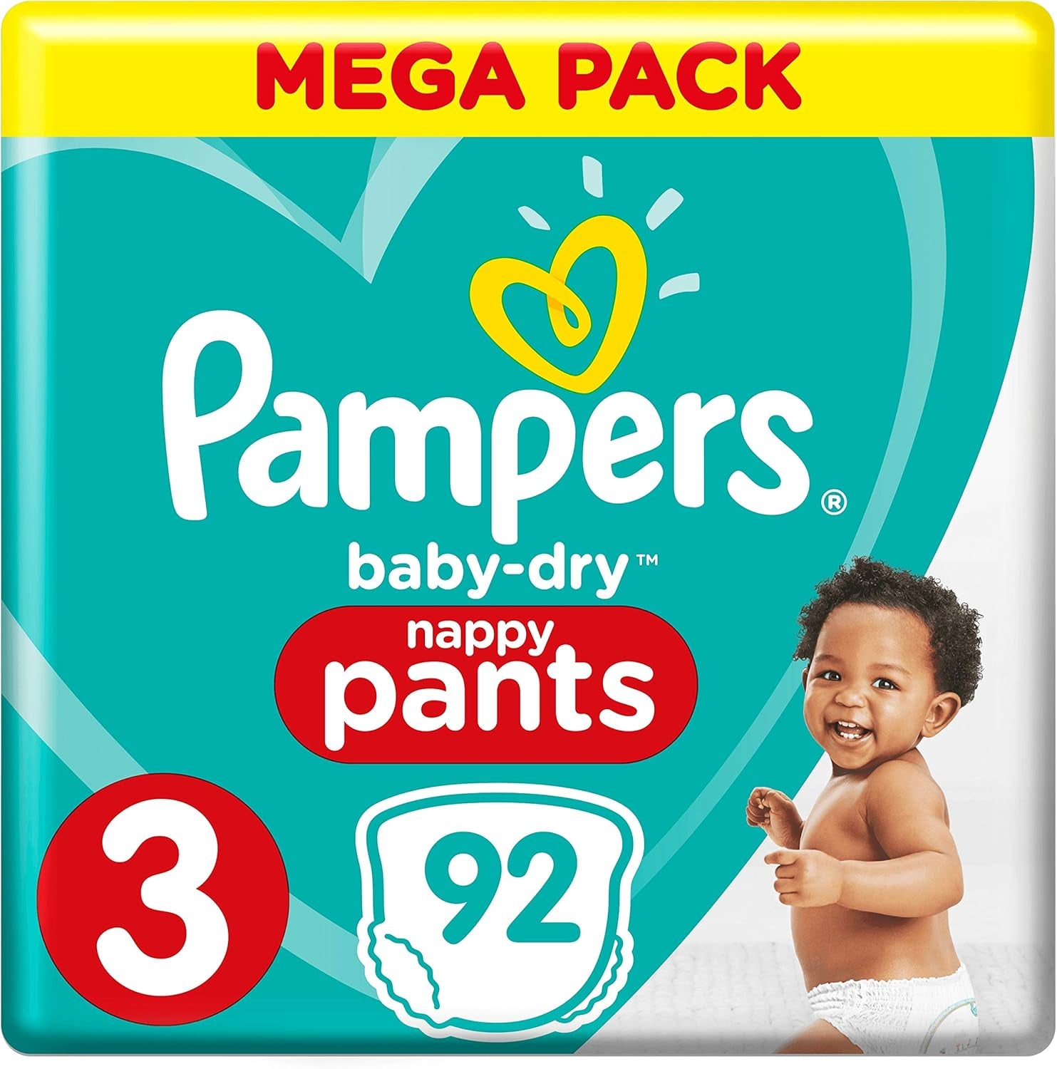 Couches Pampers 81657566 Pantalon Baby-Dry, blanc