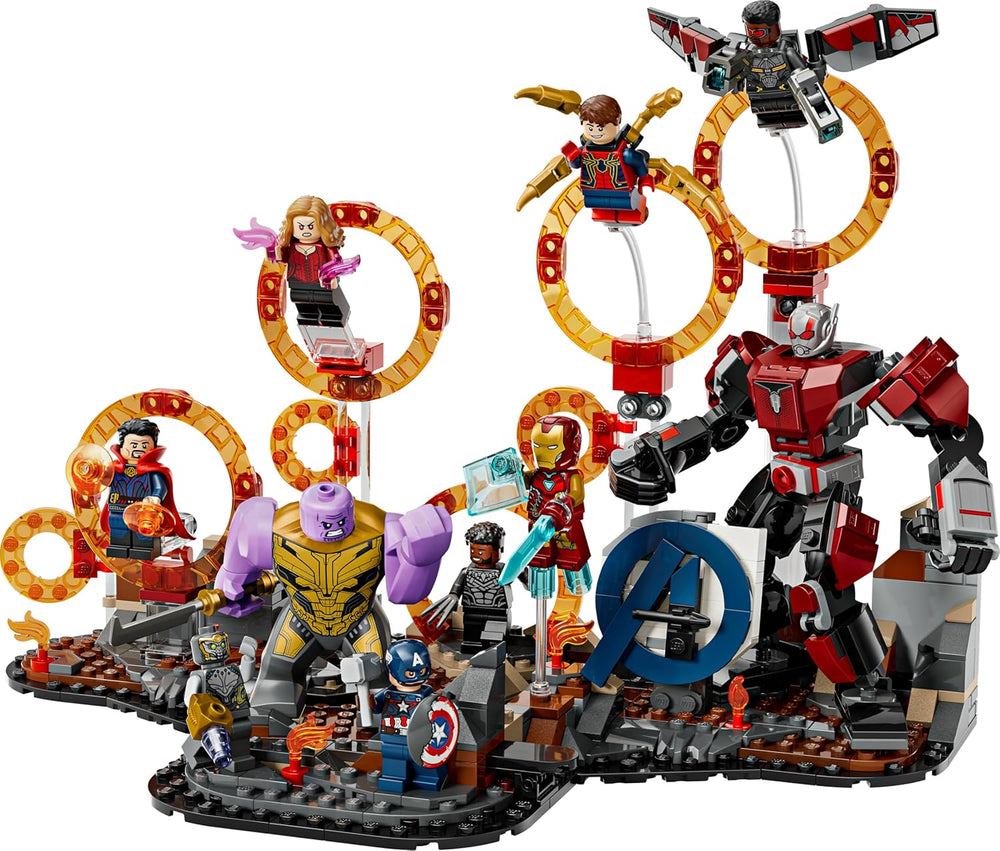 LEGO ǀ Marvel Avengers : Endgame Letzter Showdown - Jeu de construction avec 10 figurines, avec Captain America, Iron Man, Black Panther et Dr. Strange - Créations créatives pour jeunes et filles 76323