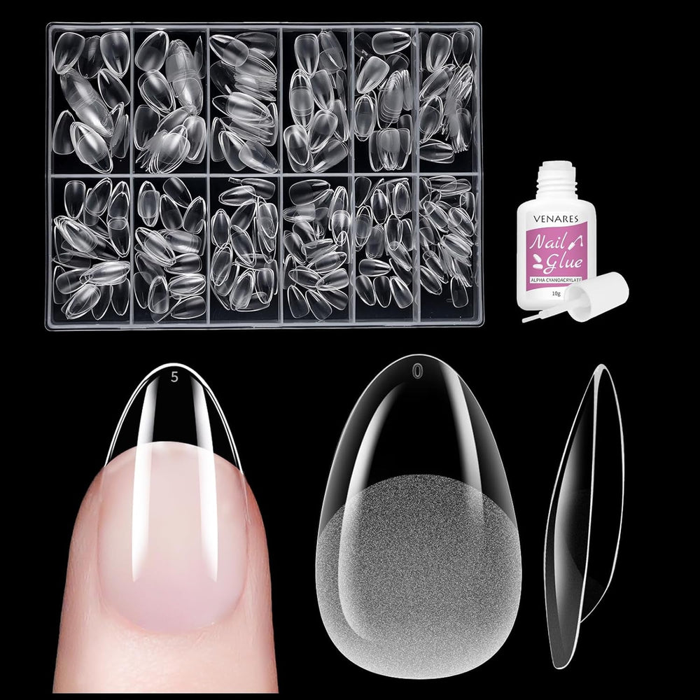 Faux ongles courts ballerine, 500 pièces, colle sur 12 tailles, ongles artificiels, Gel doux et court, couverture complète, pointes pour ongles en Gel courts S