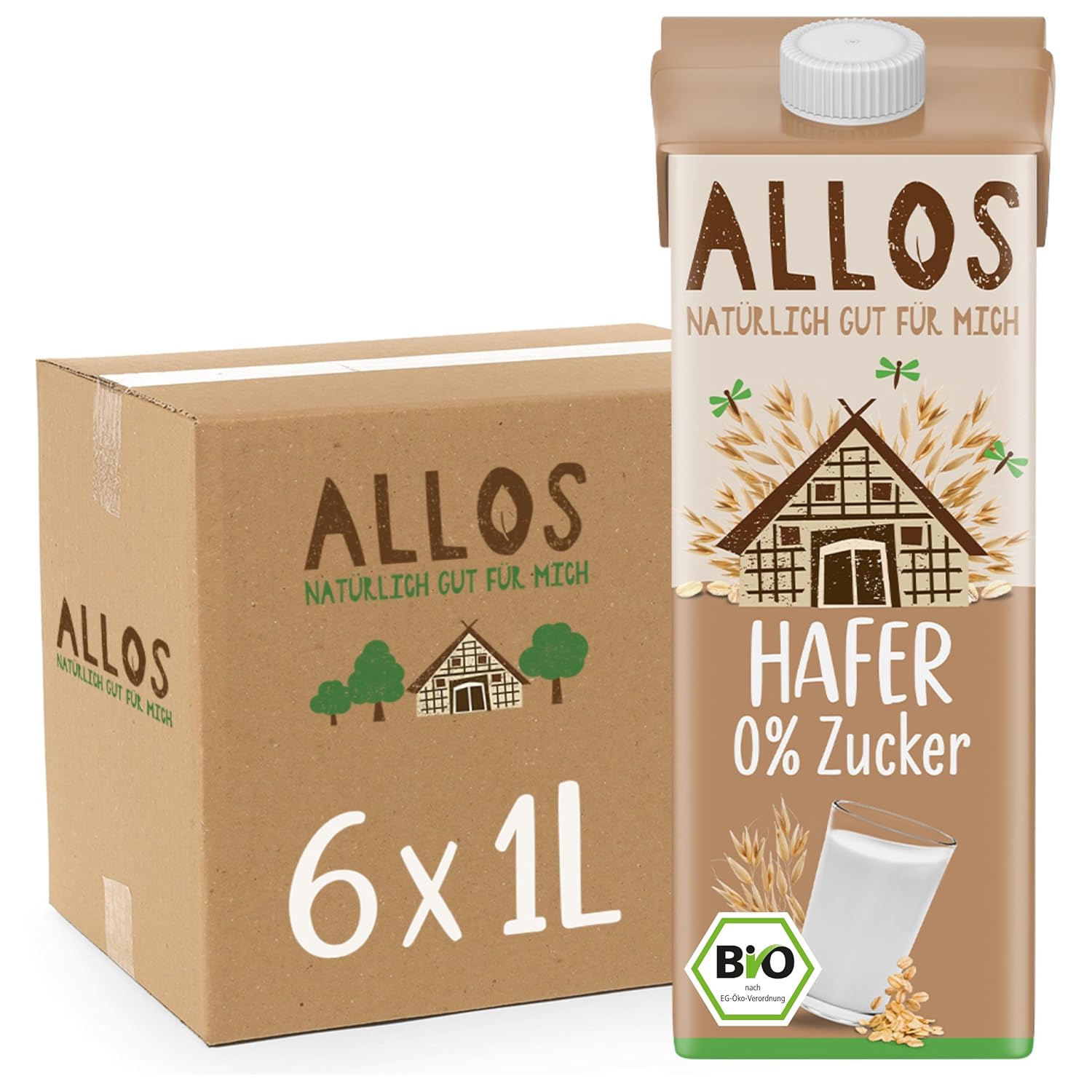 Allos Mandeldrink Sans Sucre Mandel Natur Vegan Lactose 1L