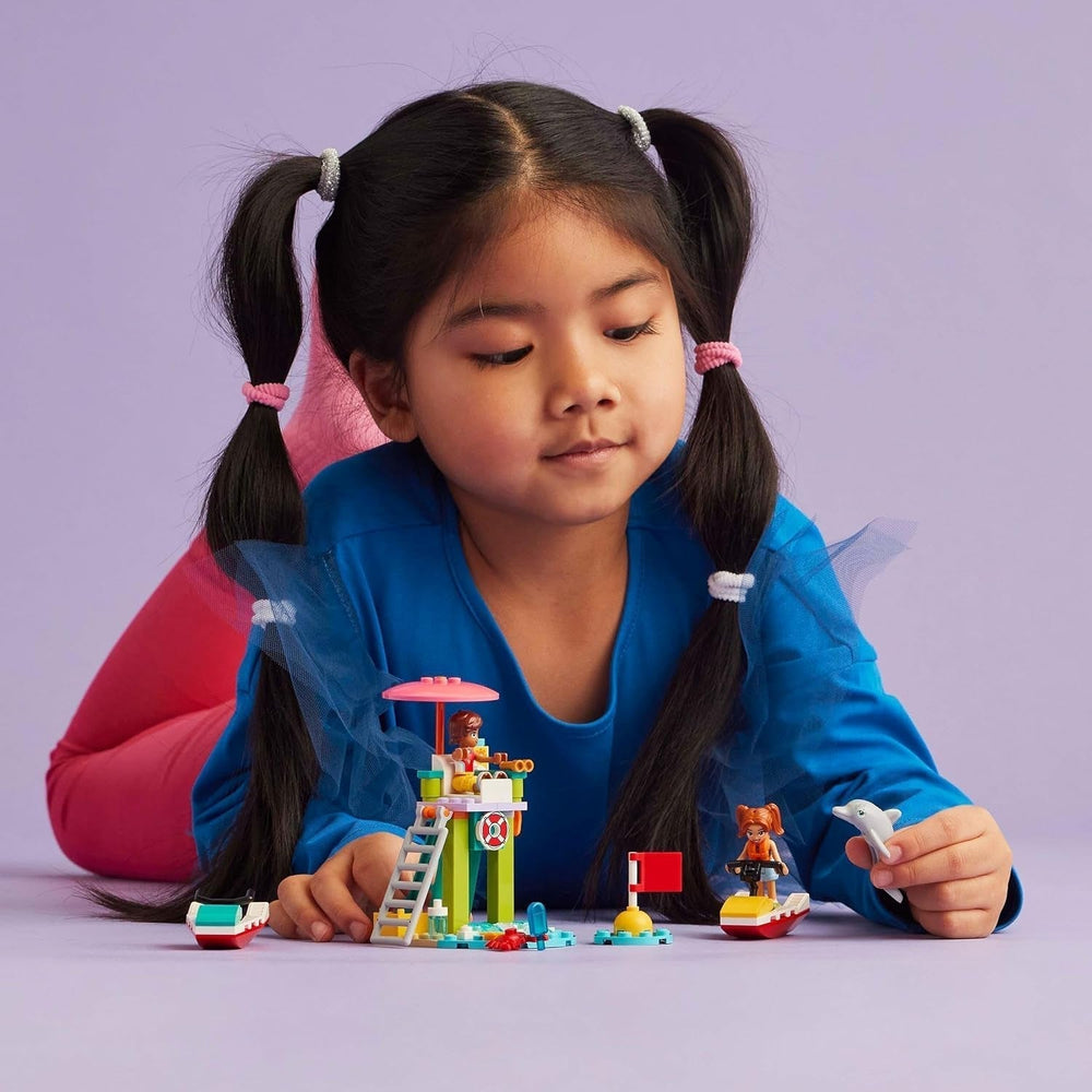 Tour d'observation des sauveteurs LEGO Friends avec jet skis, jouet pour enfants, idée cadeau pour filles et garçons à partir de 5 ans avec 2 figurines et un dauphin, jouet jet ski 42623 Jeux de construction Besuche den LEGO-Store